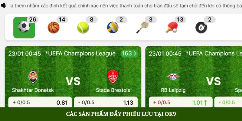 OK9 - Nhà Cái Cá Cược Thể Thao Xanh Chín Nhất 2025 3 Các Sản Phẩm Đầy Phiêu Lưu Tại Ok9